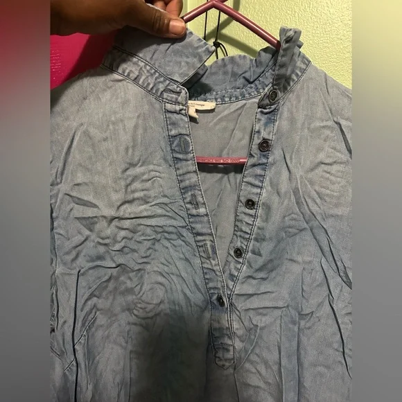 Beachlunchlounge Sky Blue Shirt Dress - Picture 7 of 7